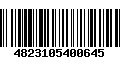 Código de Barras 4823105400645