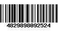 Código de Barras 4829898092524