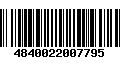 Código de Barras 4840022007795