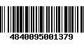 Código de Barras 4840095001379