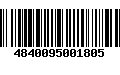 Código de Barras 4840095001805