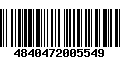 Código de Barras 4840472005549