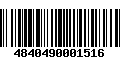 Código de Barras 4840490001516