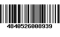 Código de Barras 4840526008939