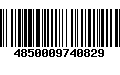 Código de Barras 4850009740829