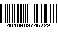 Código de Barras 4850009746722