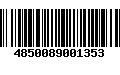 Código de Barras 4850089001353