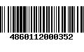 Código de Barras 4860112000352