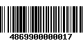 Código de Barras 4869900000017