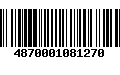 Código de Barras 4870001081270