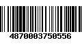 Código de Barras 4870003750556