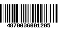 Código de Barras 4870036001205