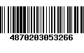 Código de Barras 4870203053266