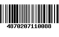 Código de Barras 4870207110088