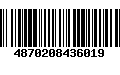 Código de Barras 4870208436019