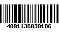 Código de Barras 4891136030186