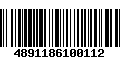 Código de Barras 4891186100112