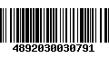 Código de Barras 4892030030791