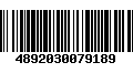 Código de Barras 4892030079189