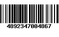 Código de Barras 4892347004867