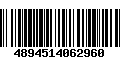 Código de Barras 4894514062960