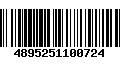 Código de Barras 4895251100724