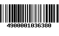 Código de Barras 4900001036380