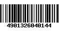 Código de Barras 4901326040144