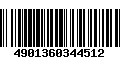 Código de Barras 4901360344512