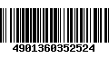 Código de Barras 4901360352524