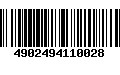 Código de Barras 4902494110028