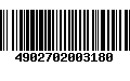 Código de Barras 4902702003180