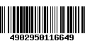 Código de Barras 4902950116649