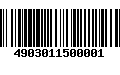 Código de Barras 4903011500001