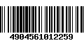 Código de Barras 4904561012259