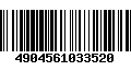 Código de Barras 4904561033520