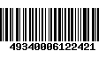 Código de Barras 49340006122421