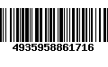 Código de Barras 4935958861716