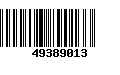 Código de Barras 49389013