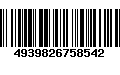 Código de Barras 4939826758542