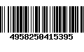 Código de Barras 4958250415395