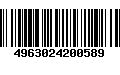 Código de Barras 4963024200589