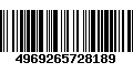 Código de Barras 4969265728189