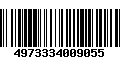 Código de Barras 4973334009055