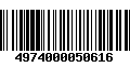 Código de Barras 4974000050616