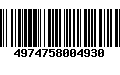 Código de Barras 4974758004930