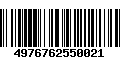 Código de Barras 4976762550021