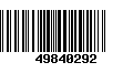 Código de Barras 49840292