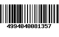 Código de Barras 4994040081357