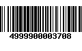 Código de Barras 4999900003708